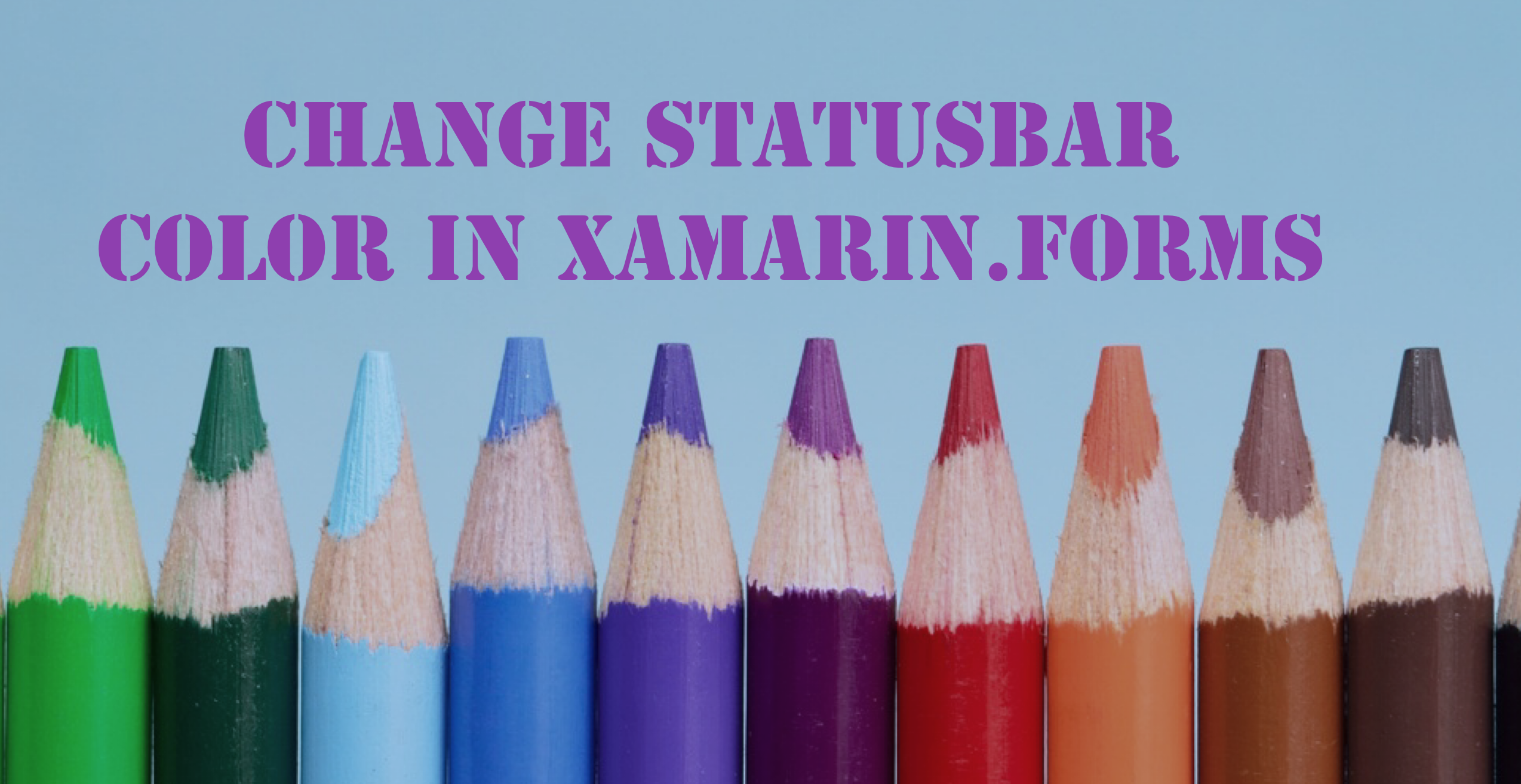 Change the Statusbar color from Xamarin.Forms